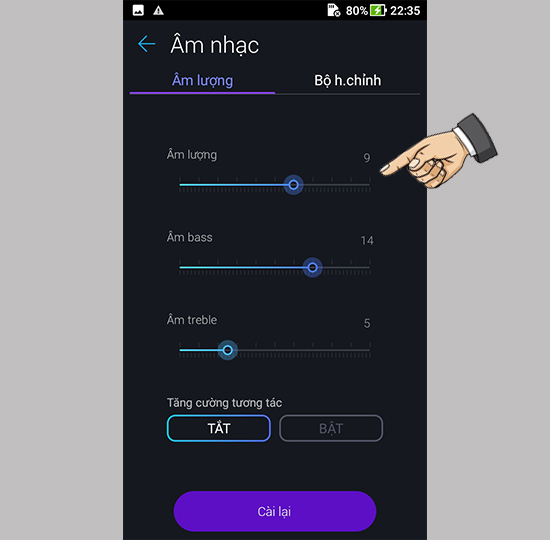 Tùy chỉnh cấu hình